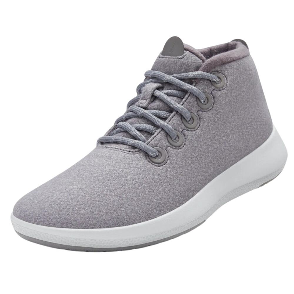 Allbirds Mens Wool Runner-up Mizzles Sneakers US 11 Medium Grey High Tops NWOB